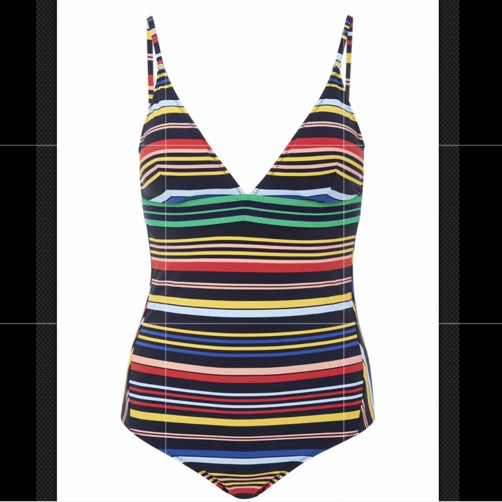 Stella McCartney Striped One-Piece Swimsuit